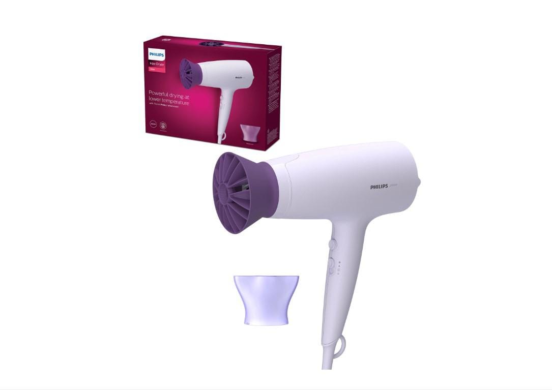 Uscator de par Philips 3000 BHD341/10, 2100W, ThermoProtect - imagine 2