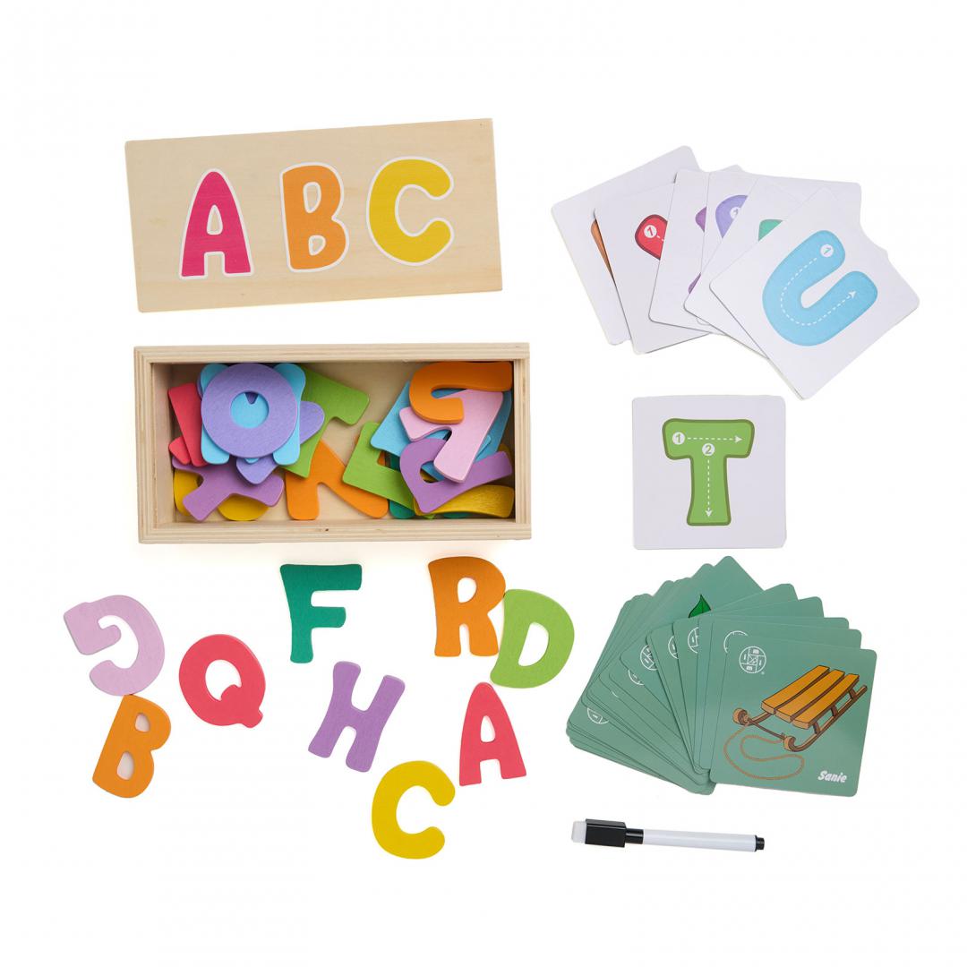 Joc Educative Potrivire Litere 54 Piese - Învățare Interactivă