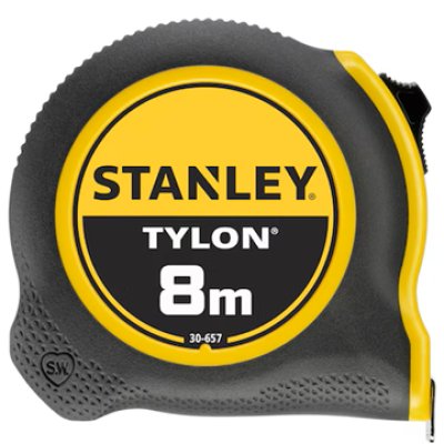 Ruletă Stanley TYLON 8m, lamă 25 mm, precizie clasă II