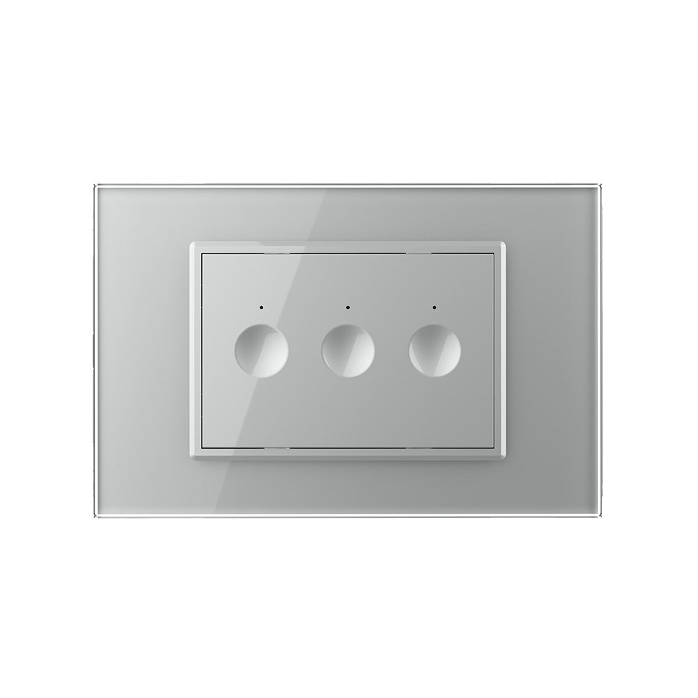 Intrerupator Touch Triplu Livolo, Sticla, Standard Italian - imagine 14