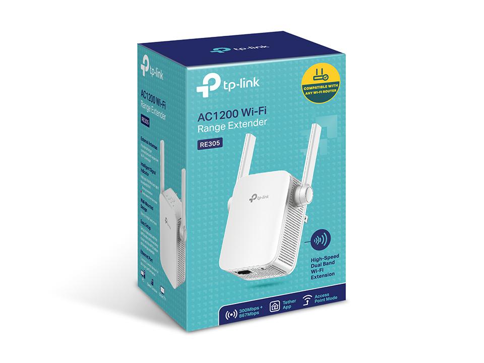 Amplificator WiFi TP-LINK RE305 AC1200 Dual Band - Semnal Stabil - imagine 3