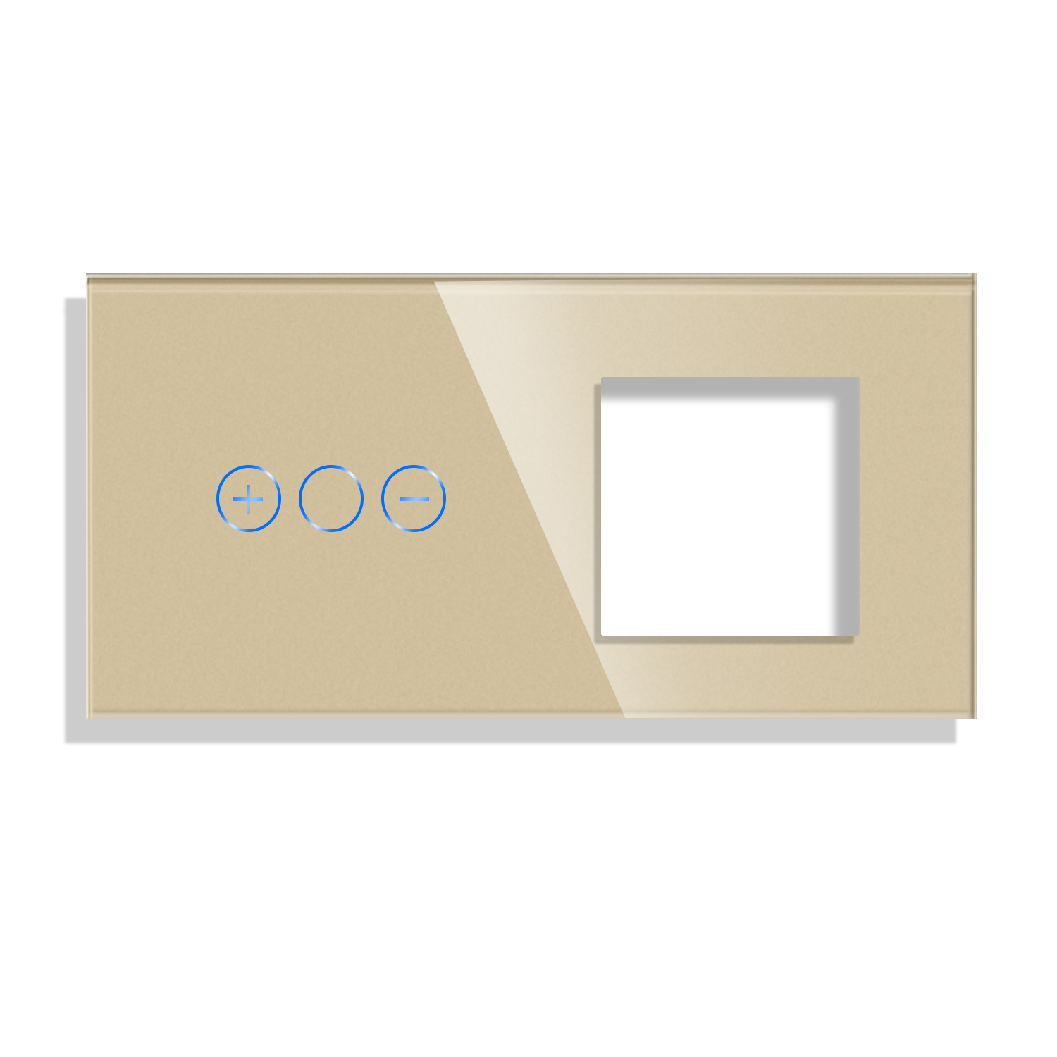 Panou Touch Variator și Priză Luxion, Sticlă Securizată - imagine 3