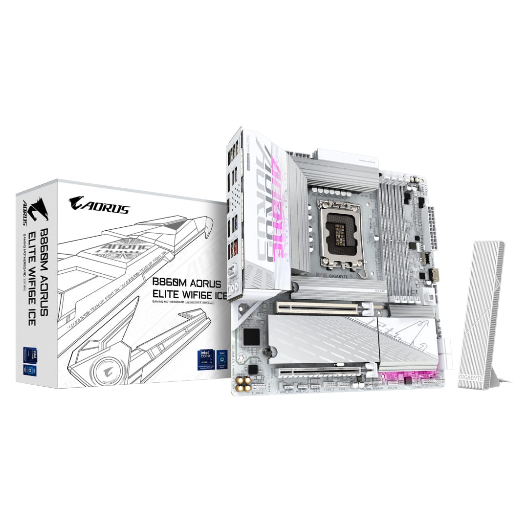 Placă de bază Gigabyte B860M AORUS ELITE WIFI6E ICE mATX - imagine 2