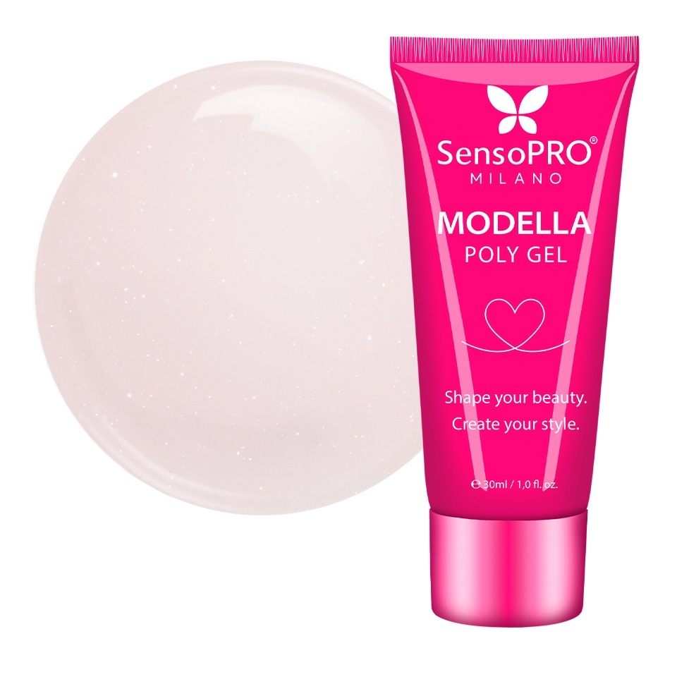 Polygel MODELLA SensoPRO Milano - Nude Rosé, 30ml