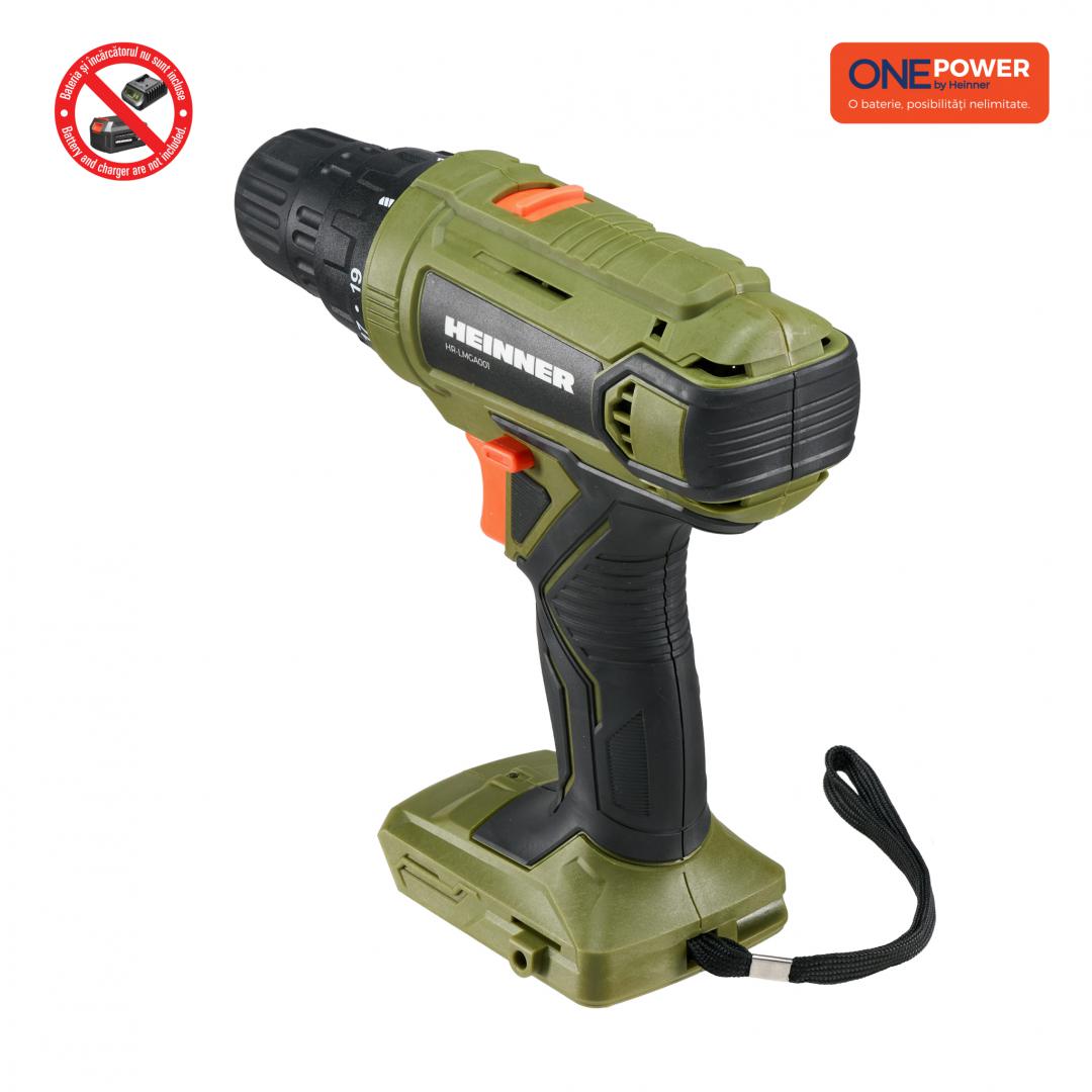 Mașină de Găurit Heinner ONE POWER 18V 35Nm - Compactă și Puternică - imagine 2