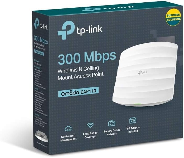 Access Point TP-Link EAP110 N300 - 300Mbps, PoE, Omada - imagine 14