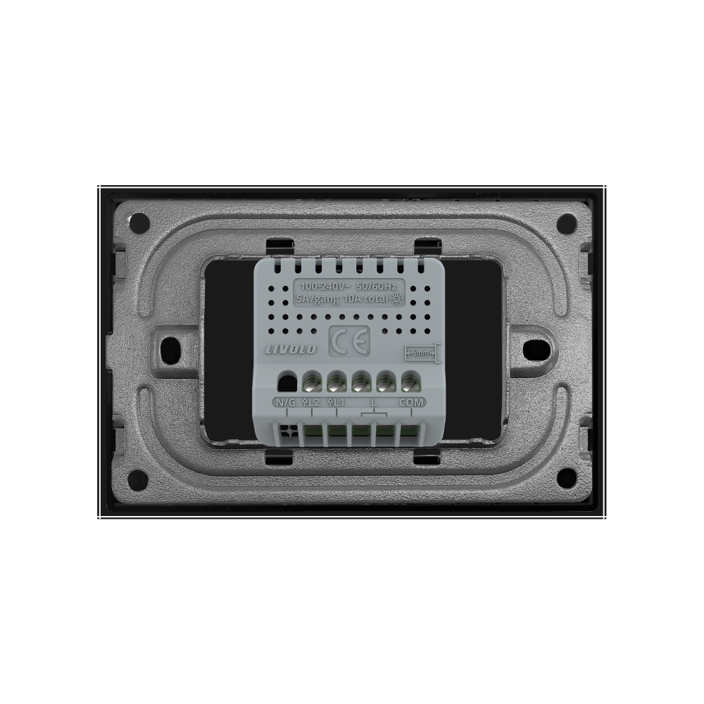 Întrerupător Touch Livolo Dublu Sticlă - imagine 8