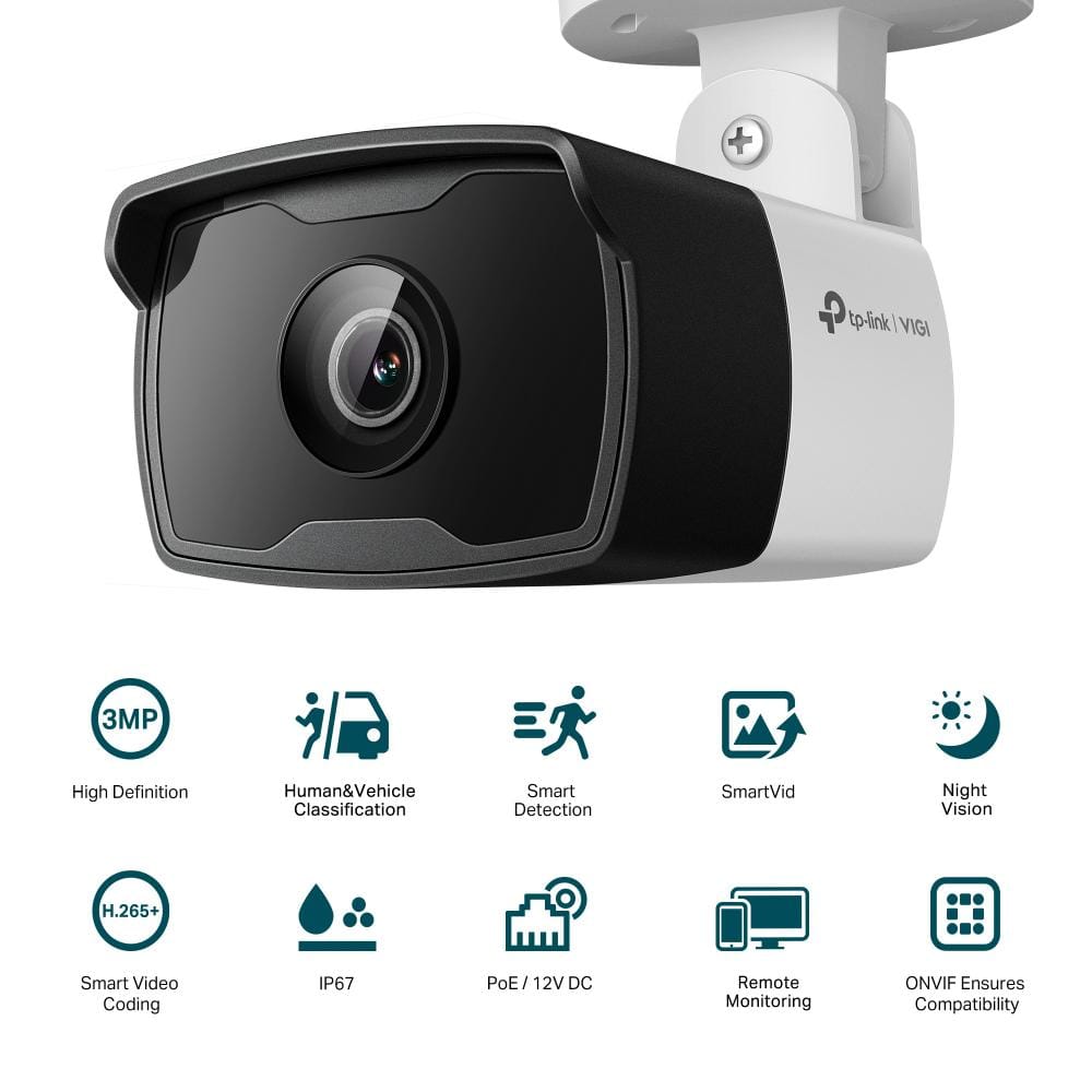 Camera IP Bullet TP-Link VIGI C330I 3MP - Supraveghere HD - imagine 3