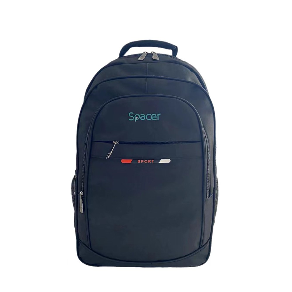 Rucsac Spacer Chicago 17" Waterproof - Negru, 3 Compartimente