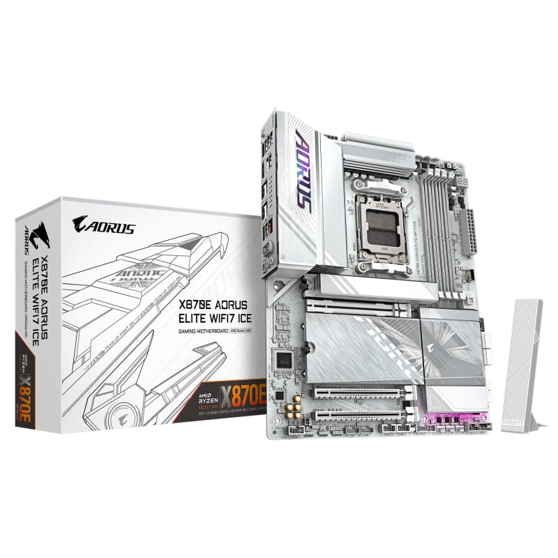 Placă de bază Gigabyte X870E AORUS ELITE WIFI7 ICE AM5 - imagine 2