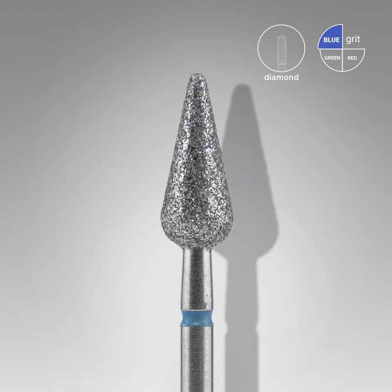 Freză diamant Staleks Expert 5 mm, medie, formă pară