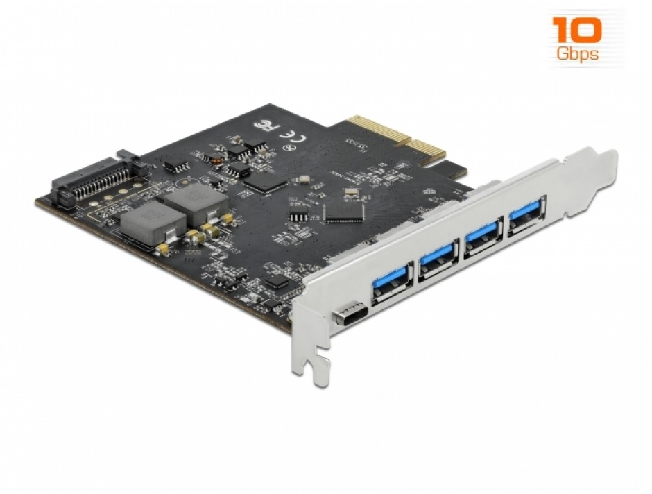 Placă PCI-E Delock 5x USB 3.2 Gen 2