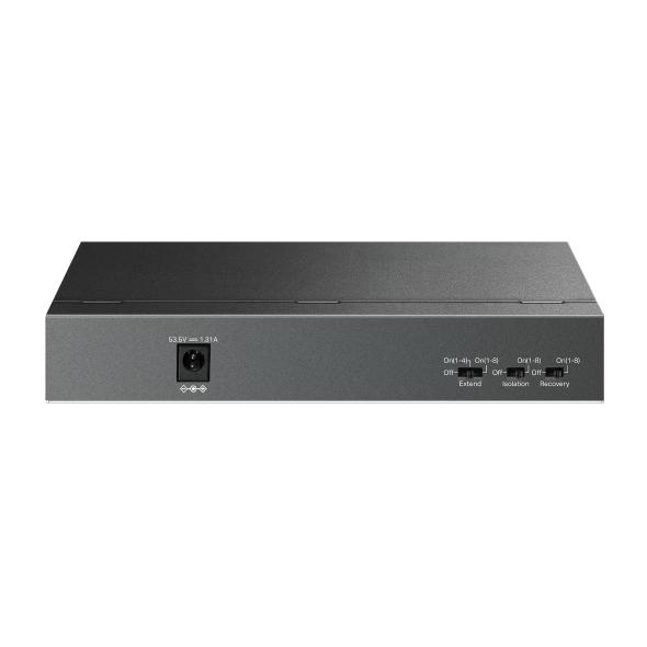 Switch TP-LINK LS109P 9 Porturi PoE+ 65W Metalic - imagine 2