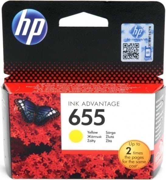 Cartus Cerneala HP 655 Galben CZ112AE - 600 Pagini - imagine 2