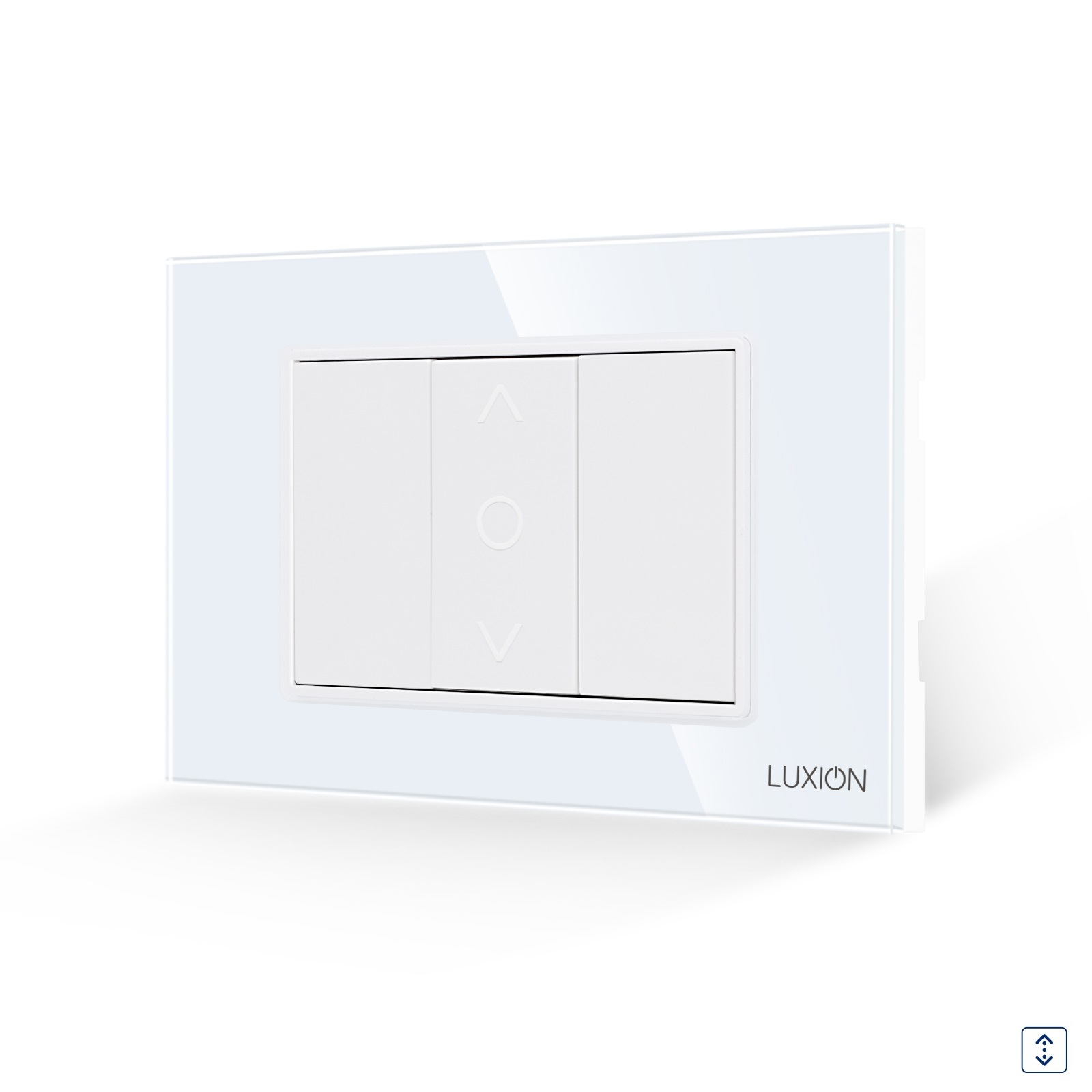 Intrerupator Jaluzele Mecanic LUXION cu Rama Sticla 3M, IP44