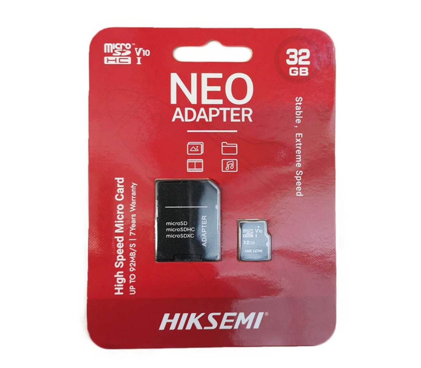 Card Micro SD Hikvision 32GB, V10, 92Mb/s