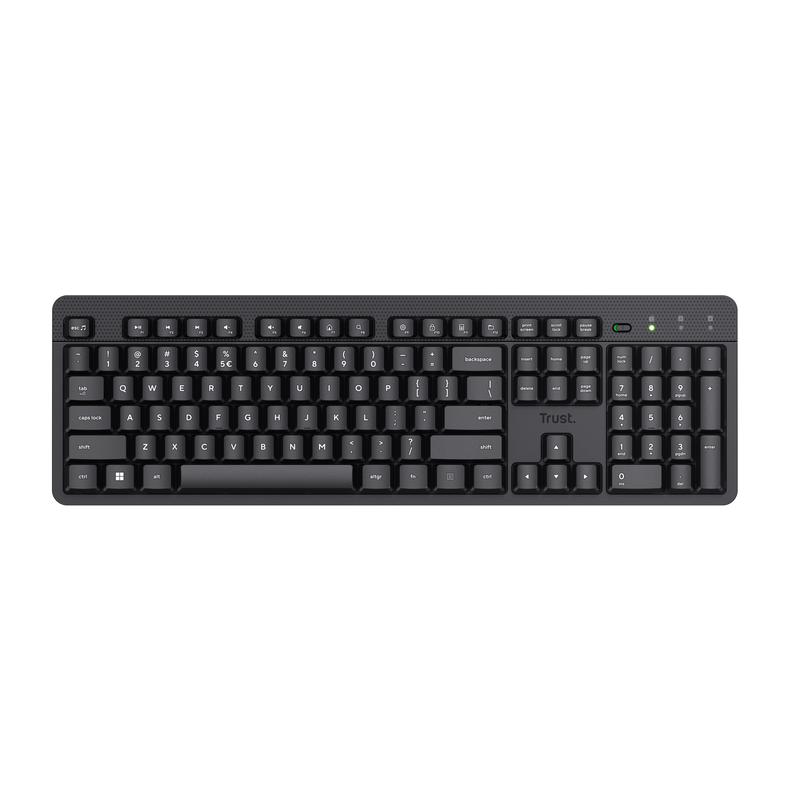 Tastatura Trust Ody II Wireless Silentioasa, Negru