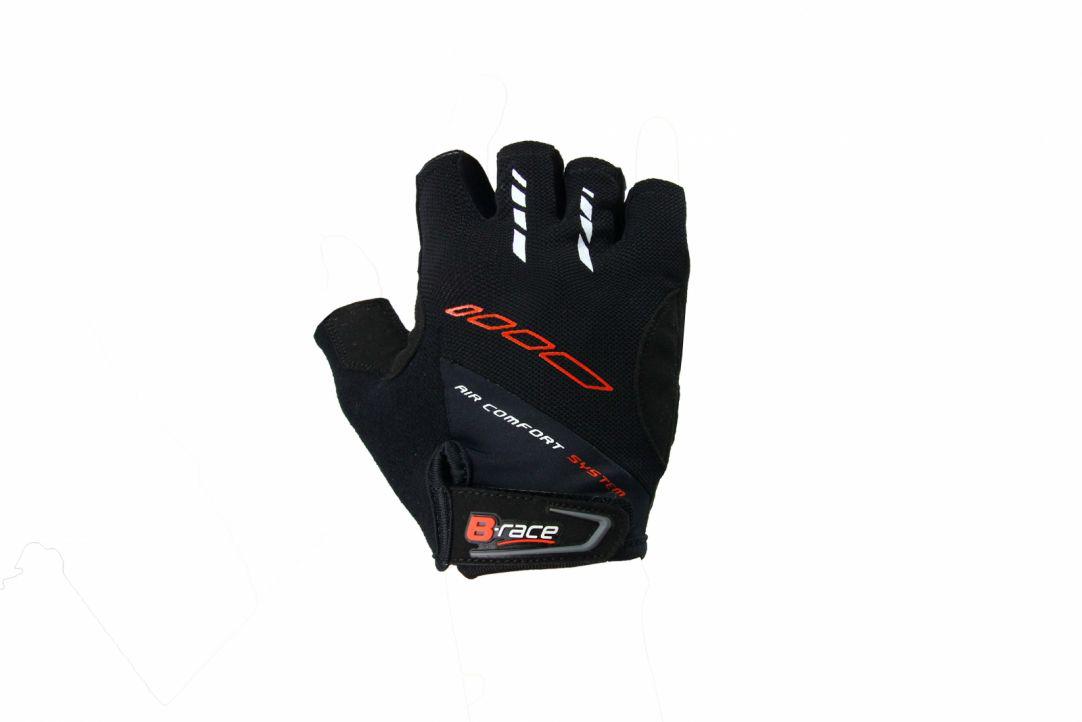 Mănuși Bicicletă B-RACE cu Gel Negru XL | Confort și Aderență