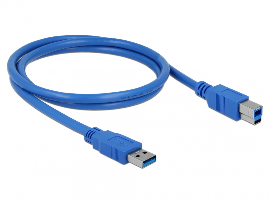 Cablu USB 3.0 A-B 1m Albastru Delock