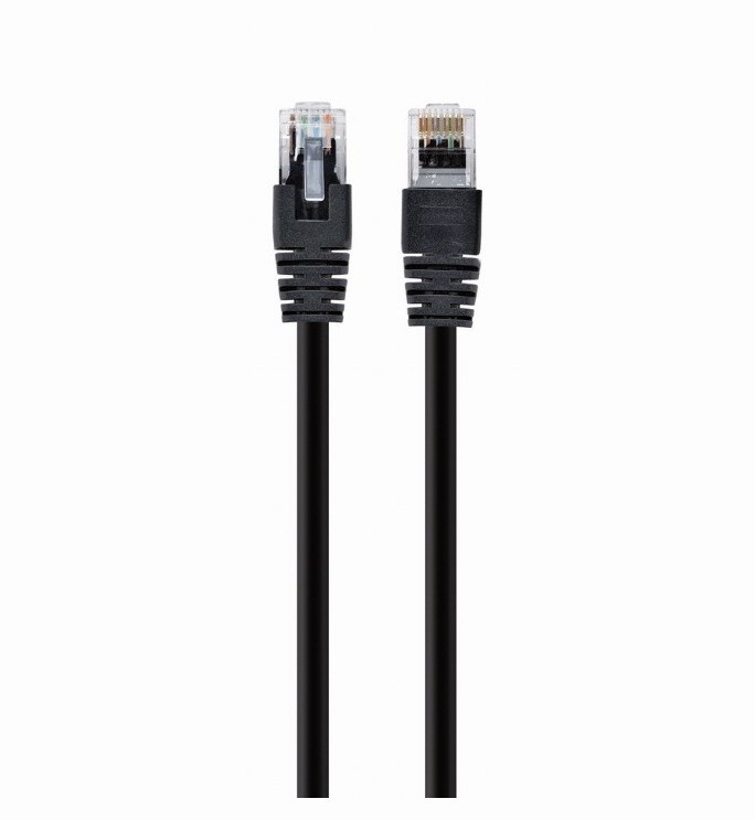 Cablu Patch UTP Cat5e SPACER 7.5m Negru - 1Gbps
