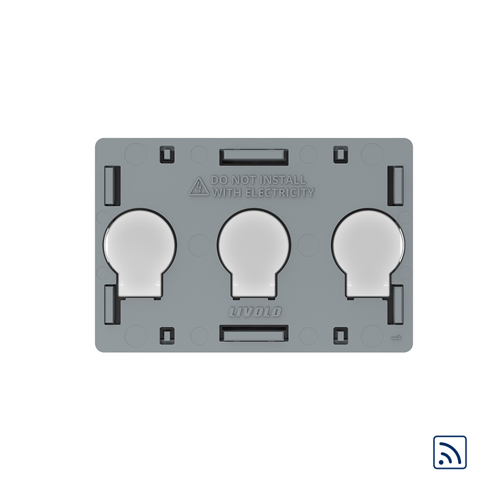 Modul Livolo Wireless Triplu Touch, Standard Italian