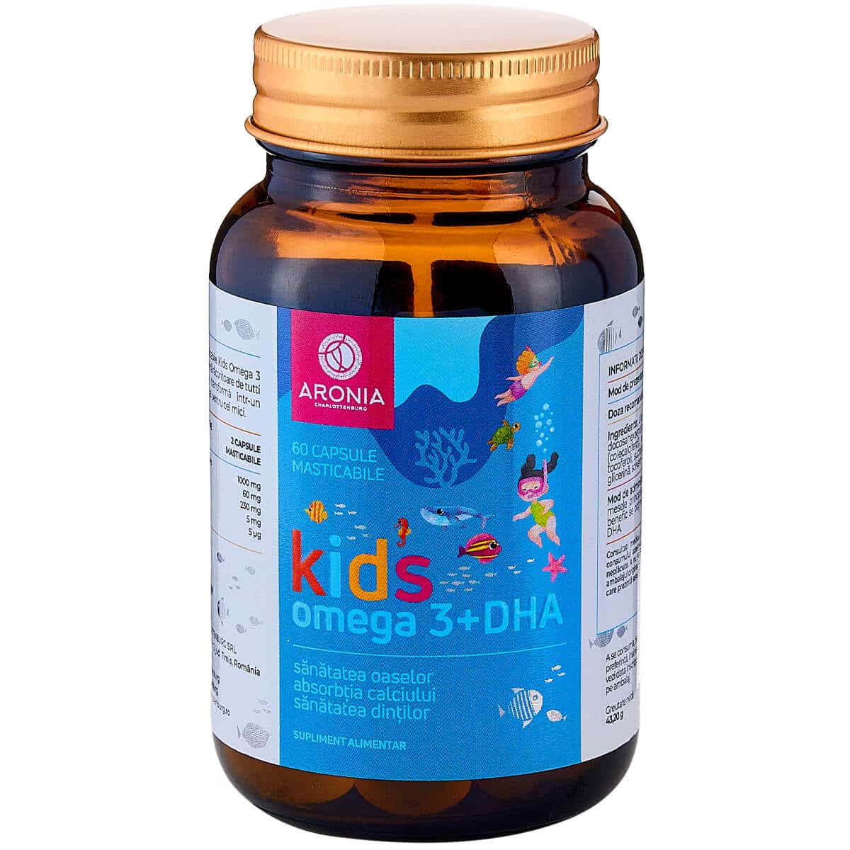 Kids Omega 3 + DHA Aronia | 60 Capsule Masticabile