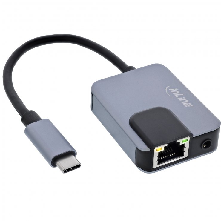 Adaptor USB-C 3-in-1 Gigabit LAN + Audio + PD 100W InLine
