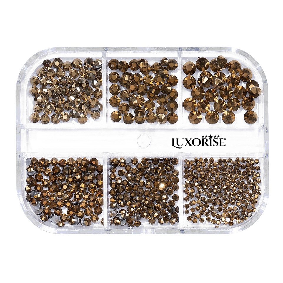 Strasuri Unghii LUXORISE Champagne | 6 Modele - imagine 2