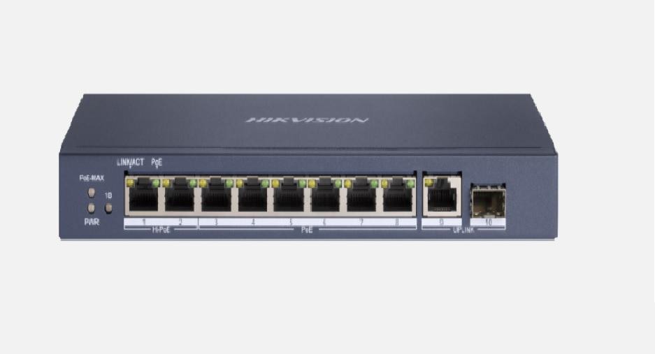 Switch PoE HIKVISION DS-3E0510HP-E 8 Porturi Gigabit