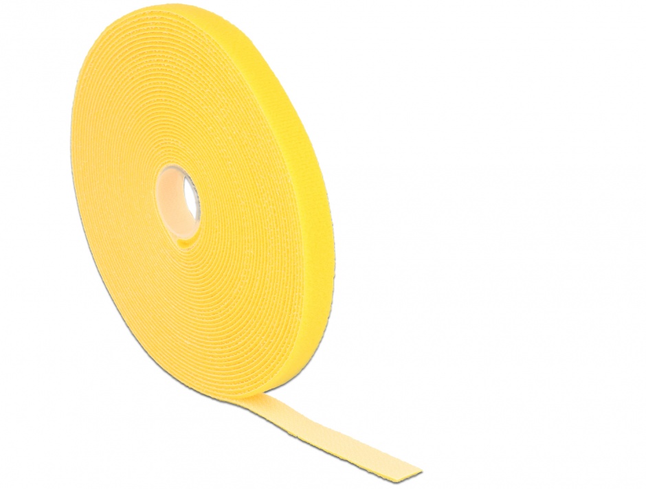 Rola arici galbenă 10m x 13mm Delock