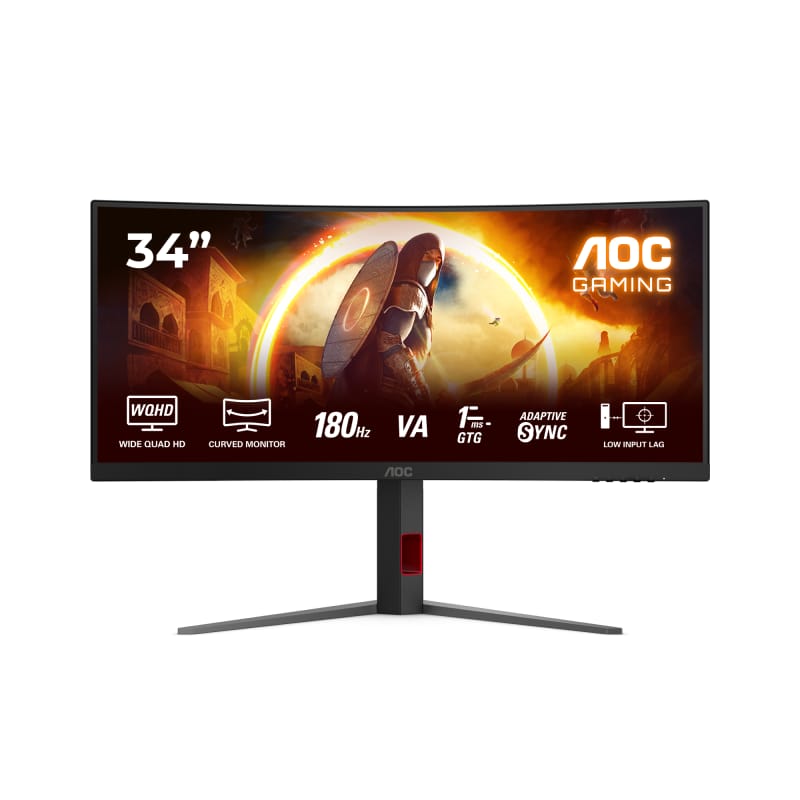 Monitor Gaming AOC 34" CU34G4 Curved 180Hz 3440x1440 VA - imagine 2