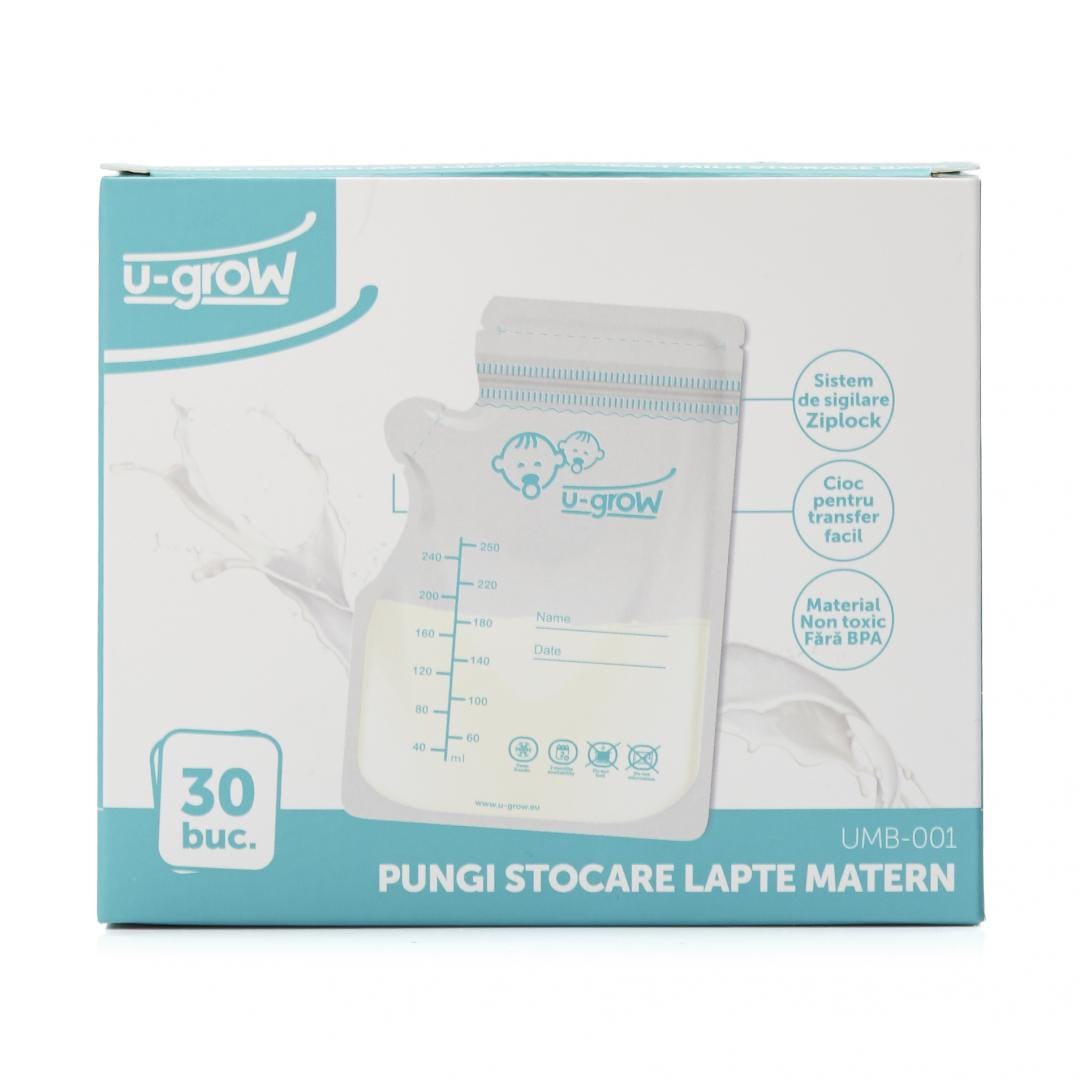 Pungi Stocare Lapte Matern U-GROW 30 bucăți - Siguranță Garantată - imagine 4