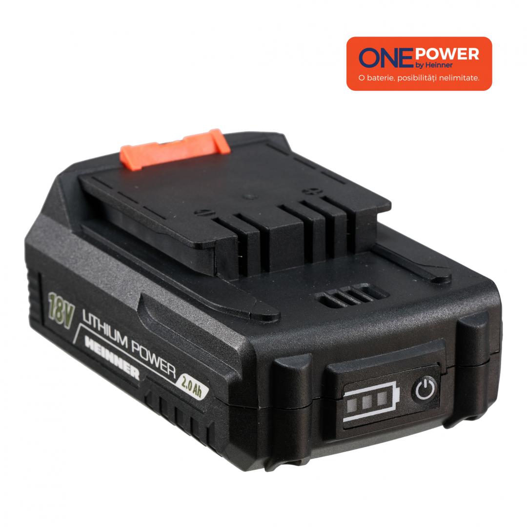 Acumulator Heinner ONE POWER 18V 2.0Ah Li-Ion - Performanță - imagine 2