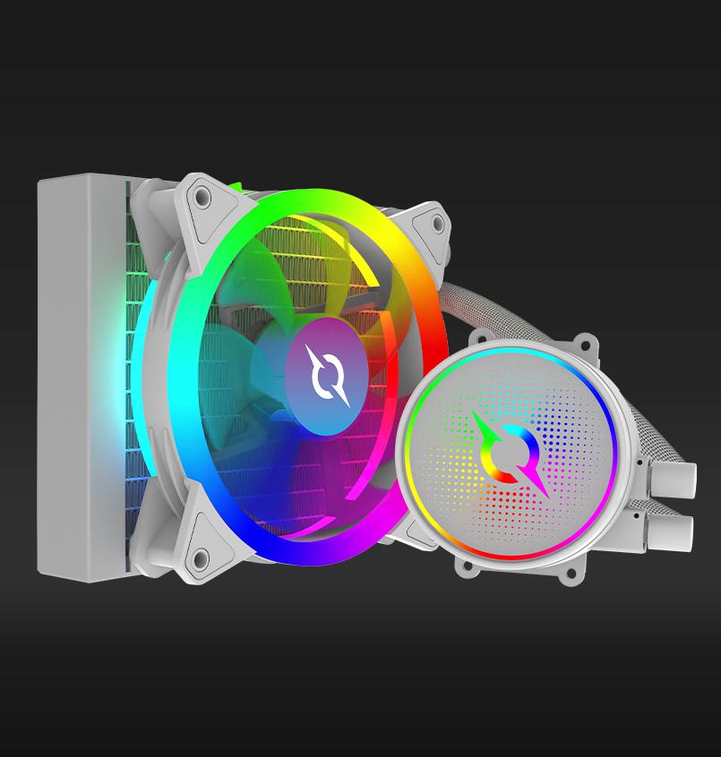 Cooler AIO Aqirys Aquarius 120 RGB Alb | Răcire Procesor