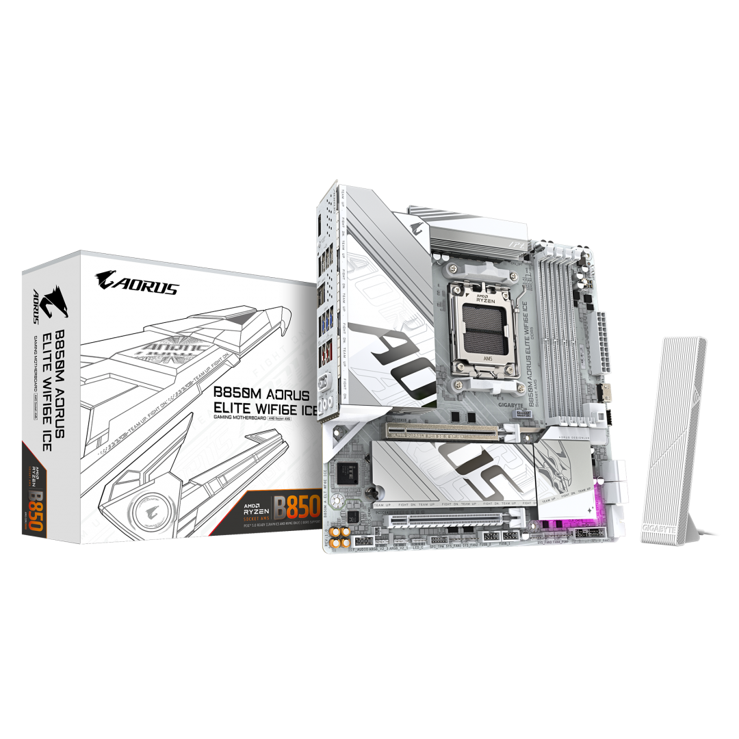 Placă de bază Gigabyte B850M AORUS ELITE WIFI6E ICE AM5