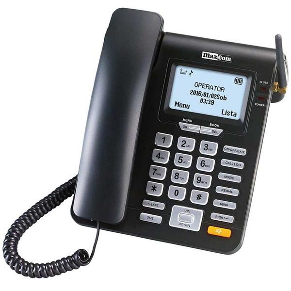 Telefon Fix MAXCOM MM28DHS Negru - Pentru Birou și Acasă - imagine 3