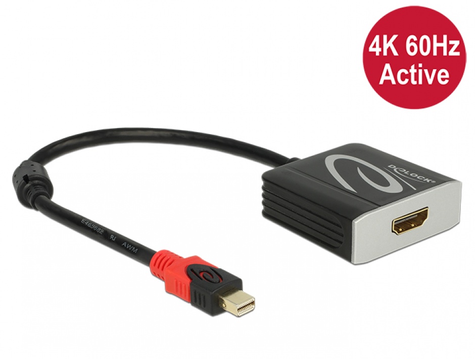 Adaptor Mini DP la HDMI 4K 60Hz Activ Delock