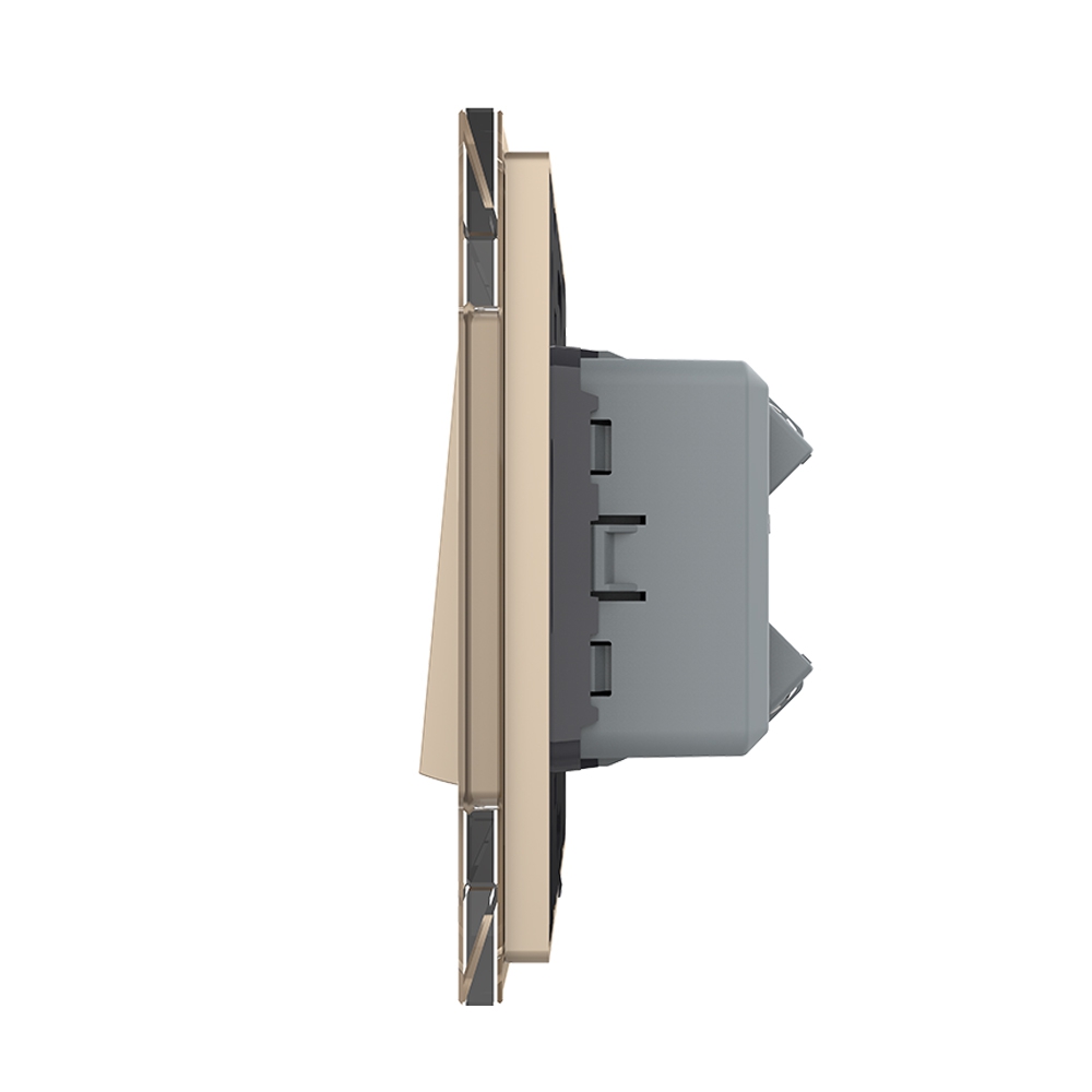 Intrerupator Livolo Sticla, 2 Module, Cap Cruce - imagine 11