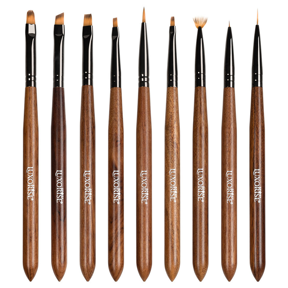 Set 9 Pensule Unghii Luxorise Profesional