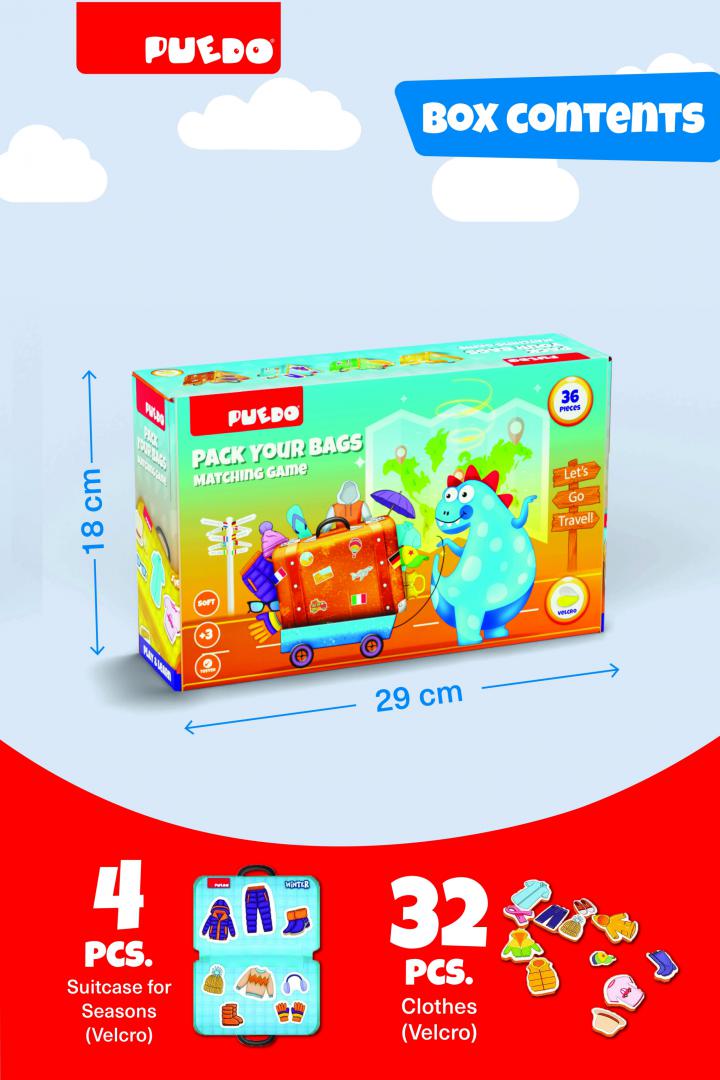 Joc Puzzle Fa-ti Bagajul - Joc Educativ pentru Copii - imagine 2