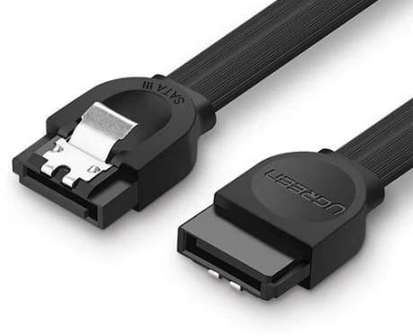 Cablu SATA 3 Ugreen 0.5m - 6Gbps, Conectori Auriti - imagine 2