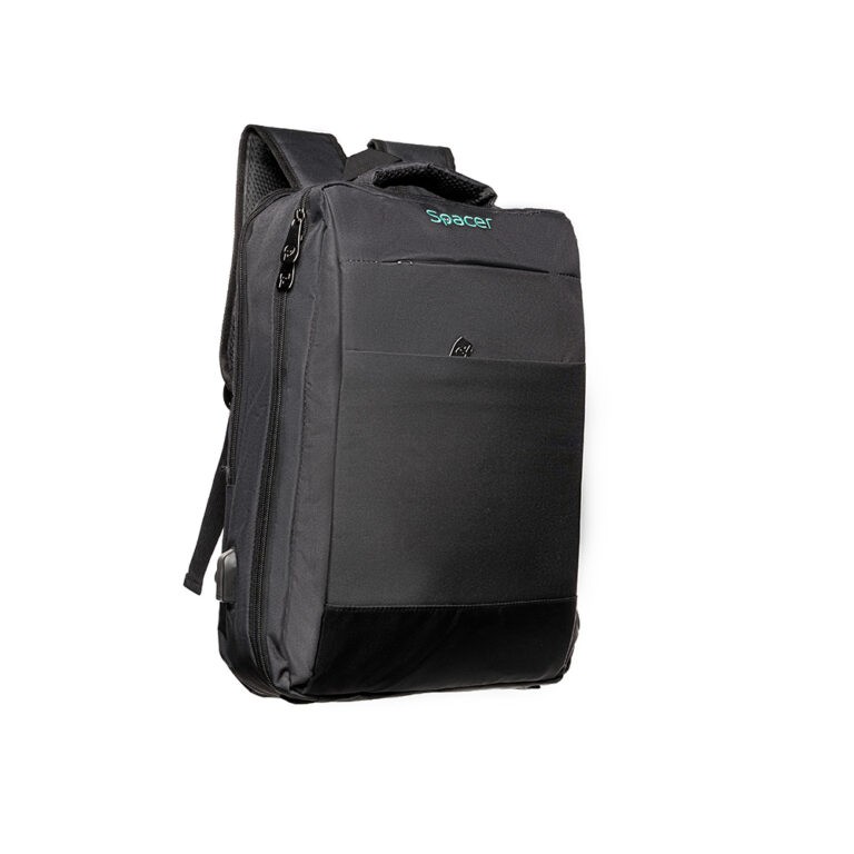 Rucsac Spacer New York 17" Waterproof Negru - Calatorie si Laptop
