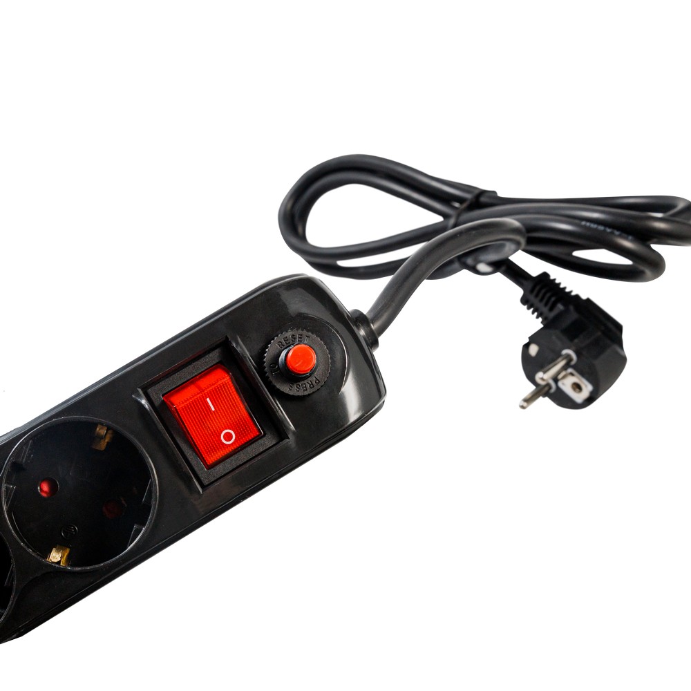 Prelungidor Spacer 5 Prize + 2 USB, 3500W, 1.8m - Negru - imagine 5