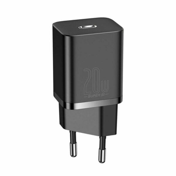 Încărcător Rețea Baseus Super Si 20W Quick Charge USB-C Negru - imagine 2