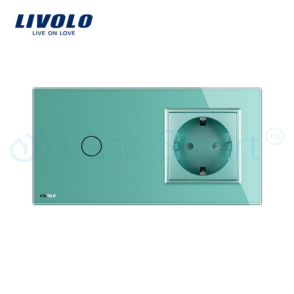 Intrerupator si Priza Livolo cu Touch si Rama Sticla - imagine 10