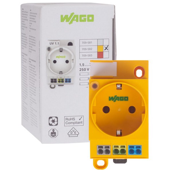 Priză DIN Wago 709-582 cu Clema Push-in