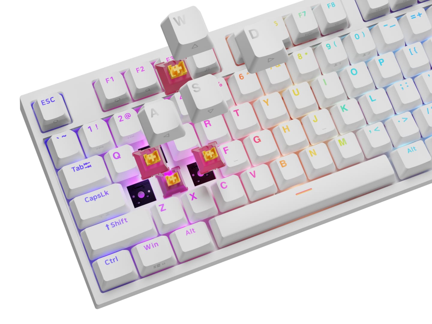 Tastatura Gaming Mecanica Genesis Thor 404 RGB Alb | Silent Switch - imagine 9