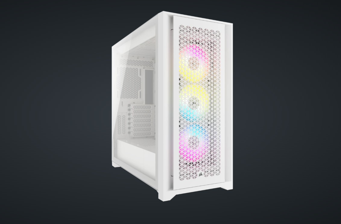 Carcasă PC CORSAIR iCUE 5000D RGB Airflow ATX Alb - imagine 2