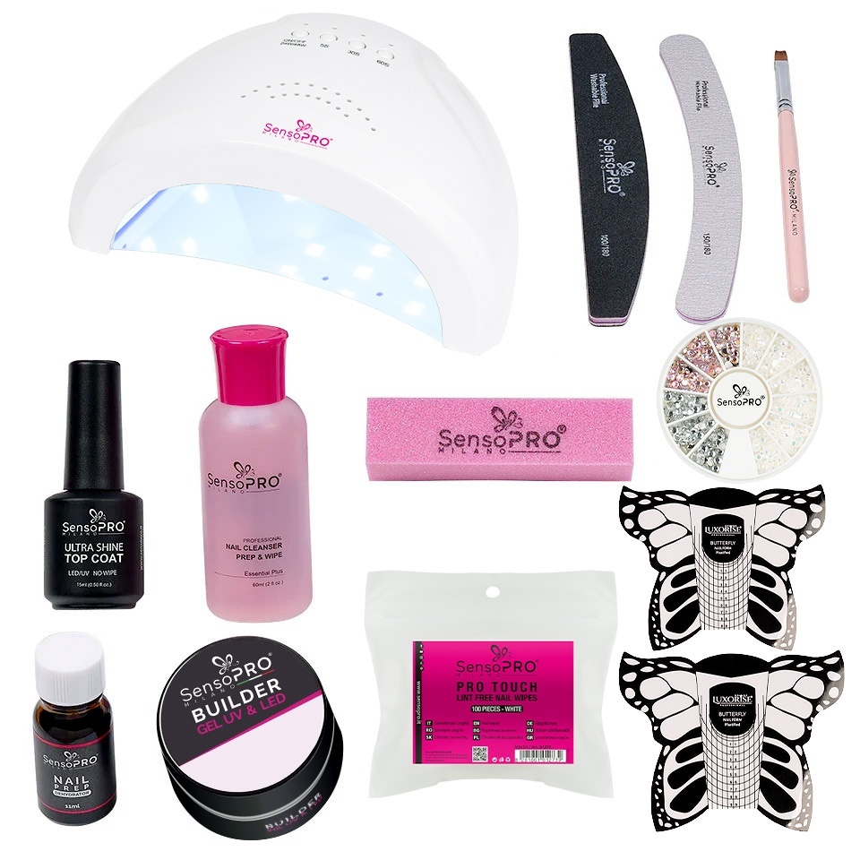 Kit Unghii Gel Incepatori SensoPRO Milano - imagine 2