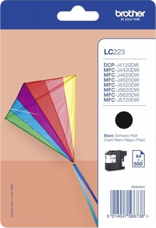 Cartuș Cerneală Brother LC223BK Original - 550 Pagini - imagine 3